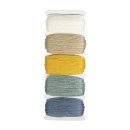 Baumwoll- Garn Stitch & Knot, 5 Farben je 10 m, pastell