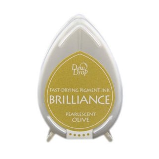 Brilliance Stempelkissen Dew Drop, Pearlescent Olive