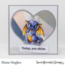 Sweet November Stamps, clear stamp, April Diamond Dragon
