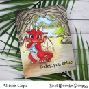 Sweet November Stamps, clear stamp, April Diamond Dragon
