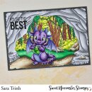 Sweet November Stamps, clear stamp, April Diamond Dragon