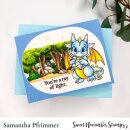 Sweet November Stamps, clear stamp, April Diamond Dragon