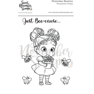 Sweet November Stamps, clear stamp, Flutterbee Beatrice
