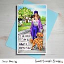 Sweet November Stamps, clear stamp, SN Gal Deb and Digby