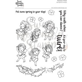 Sweet November Stamps, clear stamp, Fairwee Twirl