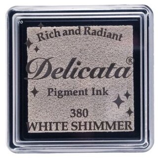 Delicata Pigment Ink small, White Shimmer