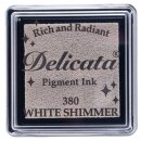 Delicata Pigment Ink small, White Shimmer