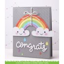 Lawn Fawn, lawn cuts/ Stanzschablone, scripty congrats