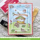 Lawn Fawn, clear stamp, backyard bird feeder