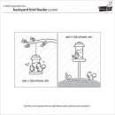 Lawn Fawn, clear stamp, backyard bird feeder