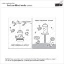 Lawn Fawn, clear stamp, backyard bird feeder