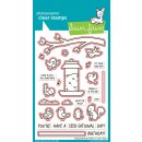 Lawn Fawn, lawn cuts/ Stanzschablone, backyard bird feeder