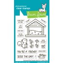 Lawn Fawn, clear stamp, backyard bird feeder add-on
