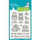 Lawn Fawn, clear stamp, little woodland library friends