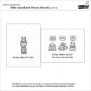 Lawn Fawn, clear stamp, little woodland library friends