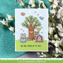 Lawn Fawn, clear stamp, little woodland library friends