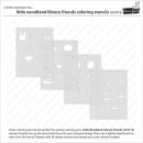 Lawn Fawn, coloring stencils, little woodland library...