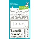 Lawn Fawn, clear stamp, simply celebrate graduation