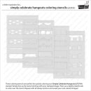 Lawn Fawn, coloring stencils, simply celebrate hangouts