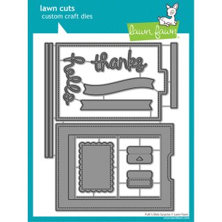 Lawn Fawn, lawn cuts/ Stanzschablone, pull n slide surprise