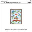 Lawn Fawn, lawn cuts/ Stanzschablone, tree branches backdrop: portrait