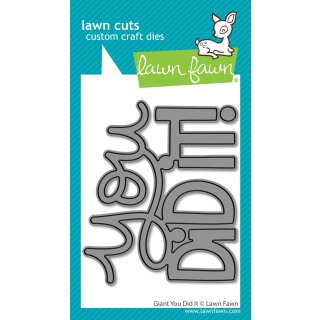 Lawn Fawn, lawn cuts/ Stanzschablone, giant you did it
