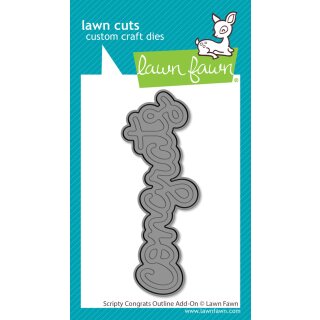 Lawn Fawn, lawn cuts/ Stanzschablone, scripty congrats...