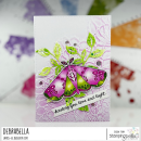Stamping Bella, Rubber Stamp, LEAF SONG MOTH (2 stamps...