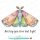 Stamping Bella, Rubber Stamp, LEAF SONG MOTH (2 stamps included)