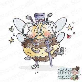 Stamping Bella, Rubber Stamp, BUZZY BEE TAP DANCING