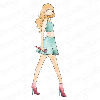 Stamping Bella, Rubber Stamp, UPTOWN GIRL LOVES TO PERFORM