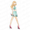 Stamping Bella, Rubber Stamp, UPTOWN GIRL LOVES TO PERFORM