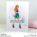 Stamping Bella, Rubber Stamp, UPTOWN GIRL LOVES TO PERFORM