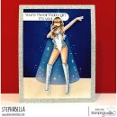 Stamping Bella, Rubber Stamp, UPTOWN GIRL LOVES TO SING