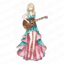 Stamping Bella, Rubber Stamp, UPTOWN GIRL PLAYS GUITAR