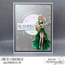 Stamping Bella, Rubber Stamp, UPTOWN GIRL PLAYS GUITAR