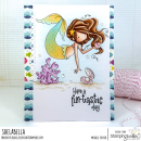Stamping Bella, Rubber Stamp, TINY TOWNIE MERMAID ISLA...