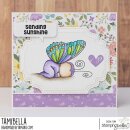 Stamping Bella, Rubber Stamp, SLEEPING BUTTERFLY BABY