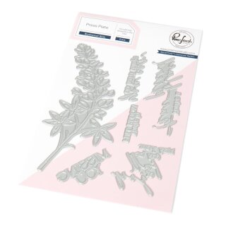 Pinkfresh Studio, press plate, Bluebonnet Bliss