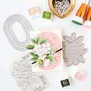 Pinkfresh Studio, press plate, Plumeria