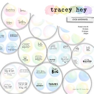 Tracey Hey, Paper Pad – Circle Sentiments