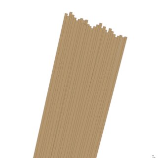 papier + ideen, Quilling Papierstreifen "On Edge" light Brown, 5x695mm, 290 g/m2, 30 Streifen