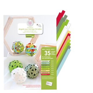 papier + ideen, Quilling Kit - Kugeln aus OnEdge-Streifen