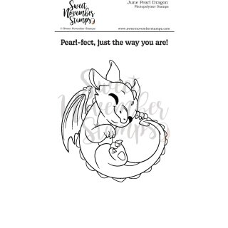 Sweet November Stamps, clear stamp, June Pearl Dragon