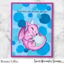 Sweet November Stamps, clear stamp, June Pearl Dragon