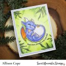 Sweet November Stamps, clear stamp, June Pearl Dragon