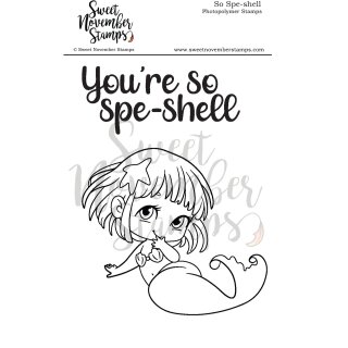 Sweet November Stamps, clear stamp, So Spe-shell