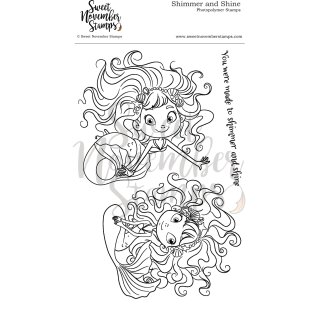 Sweet November Stamps, clear stamp, Shimmer and Shine