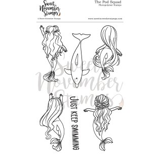 Sweet November Stamps, clear stamp, The Pod Squad