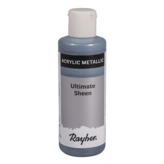 Ultimate Sheen Acrylfarbe, metallic, Flasche 80 ml, blaugrau